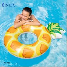 INTEX 56266 Pineapple Tube 117x86cm Ban Renang pelampung